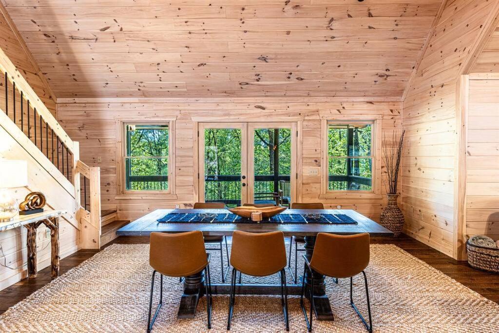 Luxe Family Cabin 8 Min To Downtown Blue Ridge Exterior foto